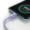 Kabel Baseus CAJY000605 USB-C - USB-C PD 100W 5A 480Mb/s 1,2m - fioletowy